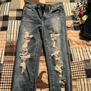 American Eagle Ripped Skinny Jeans